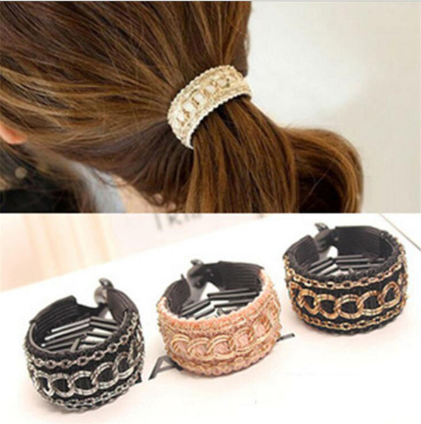 Women Hair Accessories Headwear Round Circle with Lace for Hair Girls Ornament Headbands Hair Clip