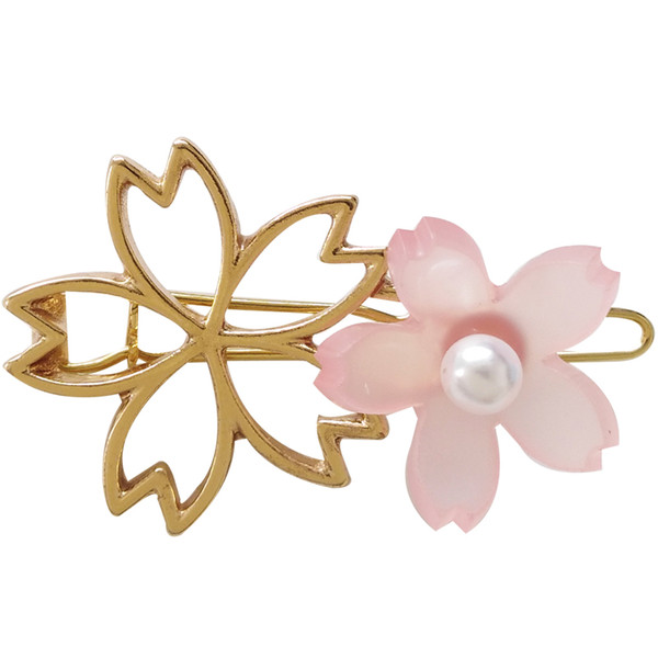 free shipping 10pcs/ lot fashion jewelry accessories metal resin sakura flower hairclip hair pin clip Clamp Ornaments