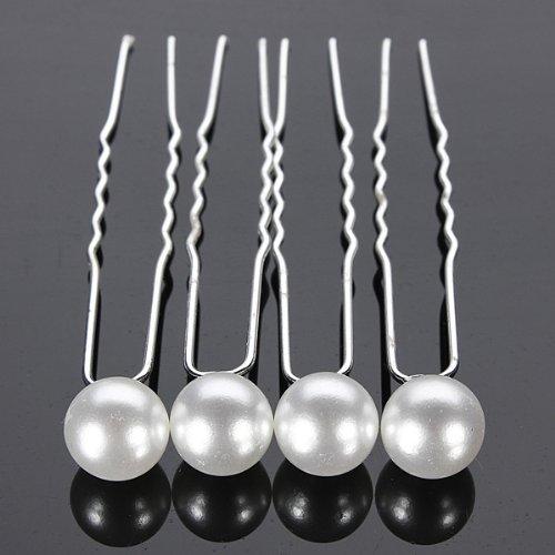 8mm Pearl Hair Pin For Wedding Fashion Alloy Hair Clips Lady Hair Jewelry Hairpin 8000pcs DHL Free Shipping