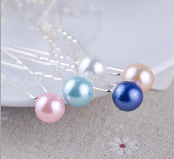 11 colors for choose 8mm Pearl Hair Pin For Wedding Fashion Alloy Hair Clips Lady Hair Jewelry Hairpin 8000pcs DHL Free Shipping