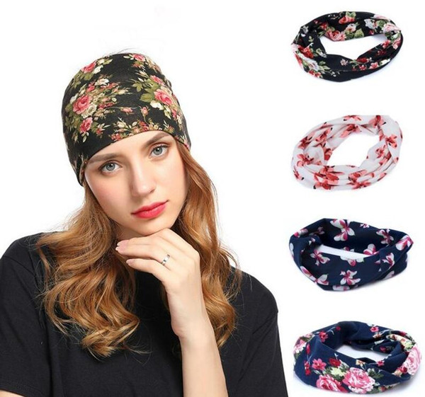 2018 Tie Dye BOHO Wide Cotton Stretch Women Headband Fascinator Hair Accessories Turban Headwear Bandage Hair Bands Bandana Headpiece