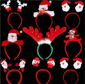 Christmas decorations adult children dress up toys clothing Christmas old man head hoop snowman antlers hair hoop clasp