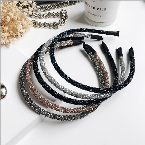 New style fashion flash drill multicolor narrow edge thin edge hair hoop Korean style accessories headband