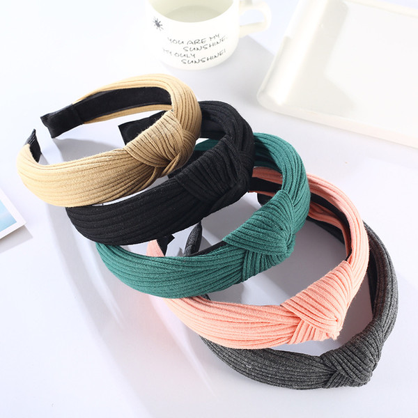 Korea women headbands fashion hair accessories hairband simple ladies hair decoration fabric hair band for fancy girls