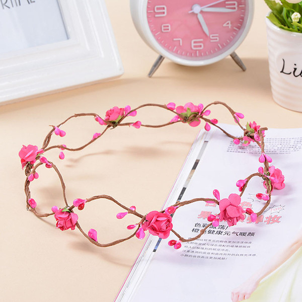 Wedding Garland Flower Crown Headband Bohemian Flower Wreath Garland Crown Festival Party Beach Headbands Headdress for Women