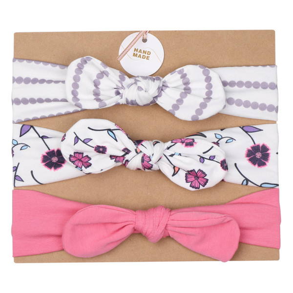 Three hair straps, European and American children's hair ornaments set, beautiful accessories, bow tie, small ear band