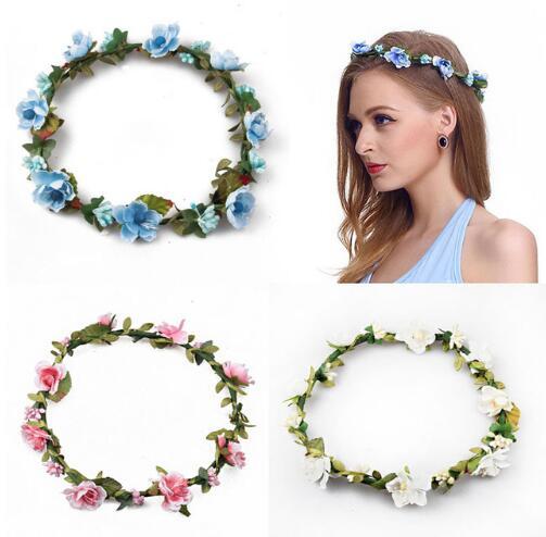 Bridesmaid Artificial Flower Head Wreath For Hair Floral headband Hair accessories Flower crown