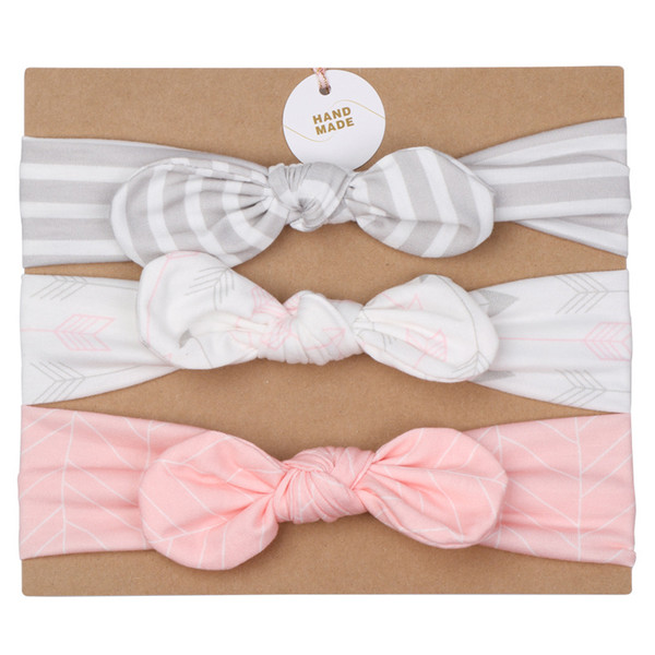 10 Style Handmade Boutique Nylon Headband with Fabric Bow for Baby Girls Hair Accessories Hair Flowers Head Band Wholesales