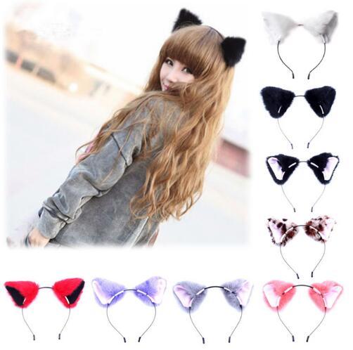 Hot Sale Women Girls Fashion Fox Plush cat ears Headbands hair Accessories