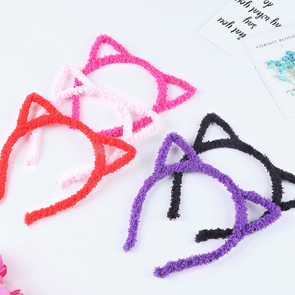 Kids Girls Colorful Crown Headband Princess Hair Accessories Children Party Accessories Girls Cat Ear Hair Band