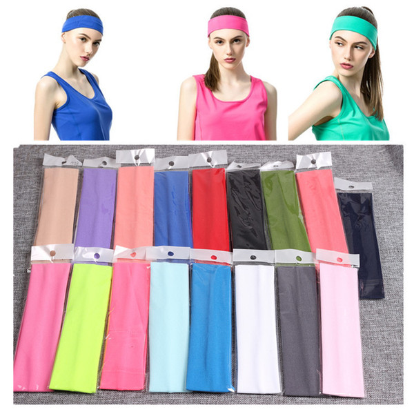 Absorbent Sweatband Yoga Headband Women Sport Gym Running Sport Hair Band Turban Headband Women Breathable Hair Band