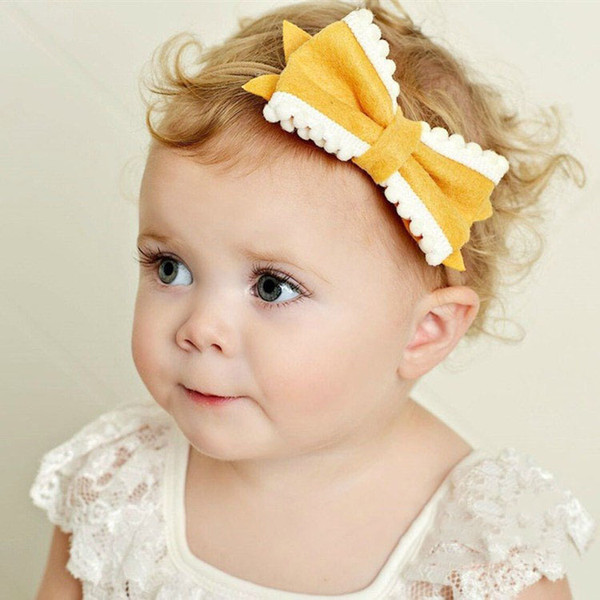 Fashionable Baby Teeth Side Hair Clip Flannelette Bowknot Headband Cute Baby Feature Decorate Hair Jewelry Wholesale