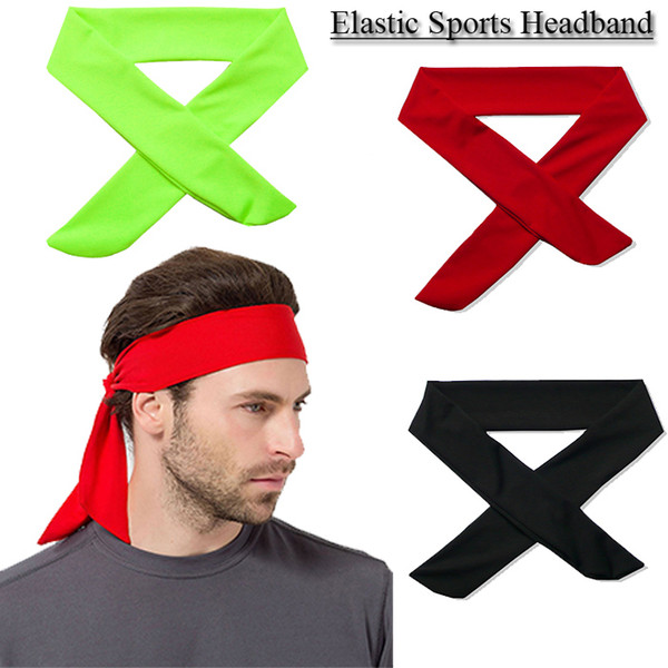 Mens Women Elastic Sports Headband Fitness Yoga Sweatband Running Workout Gym