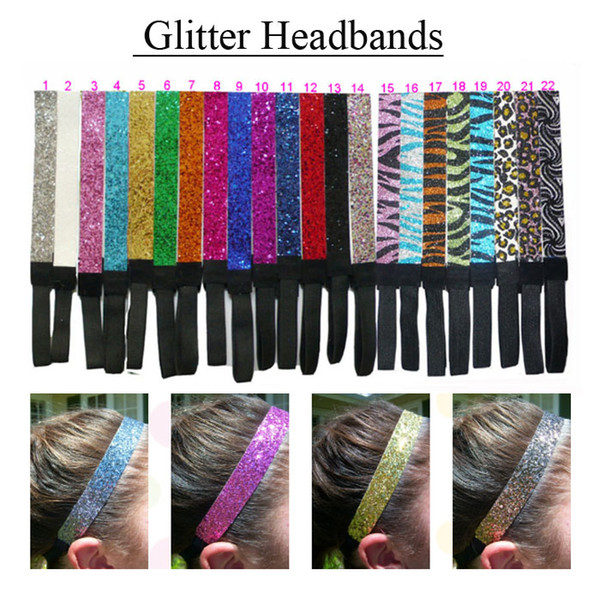 Glitter Headbands for Teens Girls Women Softball Pack Volleyball Basketball Sports Teams Set Hair Accessories Store