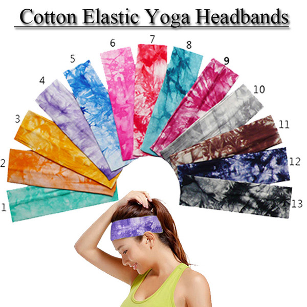 2017 Cotton Stretch Headbands Yoga Softball Sports Soft Hair Band Wrap Sweatband Head