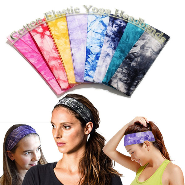 Women's Tie Dye Boho Cotton Active Yoga Travel Headband