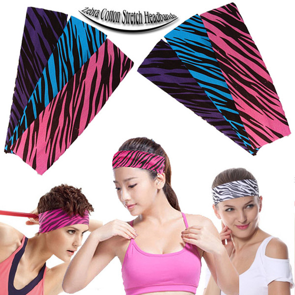 ZEBRA PRINT COTTON BENDY HAIR HEADBAND RETRO STYLE