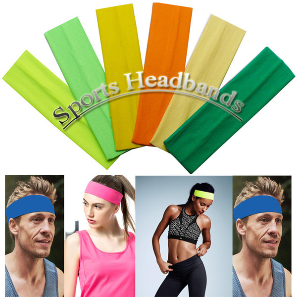 Cotton Unisex Ladies Men Sports Yoga Sweatband Gym Stretch Headband Hair Band