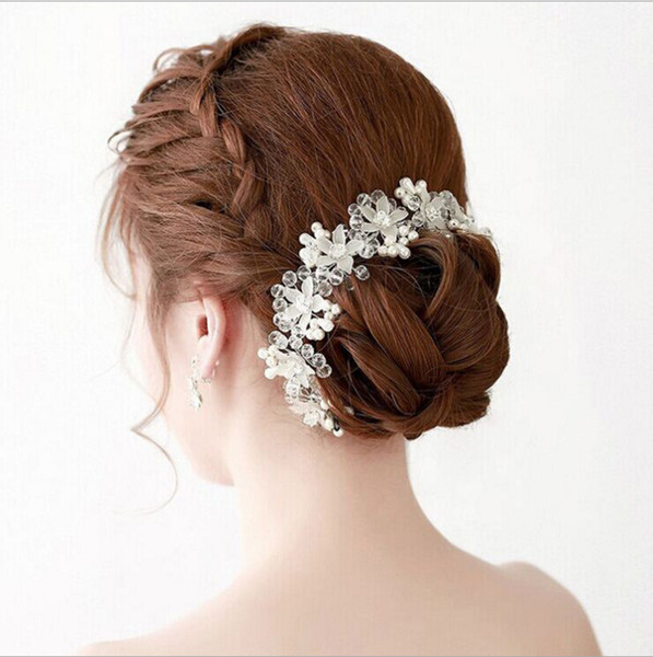 New style fashion fashion personality fresh bride bridesmaid hair accessories trend jewelry diamond pearl hair accessories Jewelry Gift