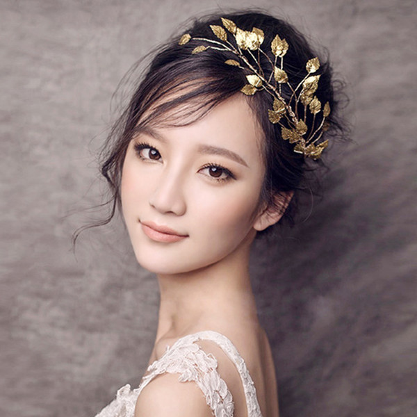 Gold leaf of new fund vogue individual character high-quality goods Chinese wind classic and elegant money bride headdress Jewelry Gift