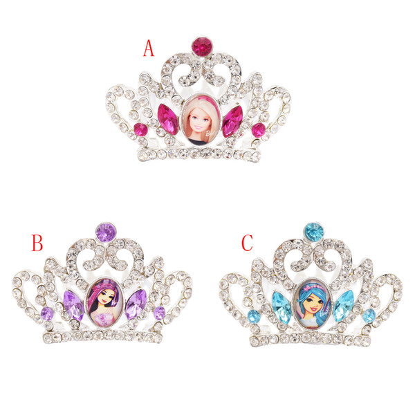 Crystal rhinestone: a new style and personality made of adorable barbie crystal rhinestone crown jewels Jewelry Gift