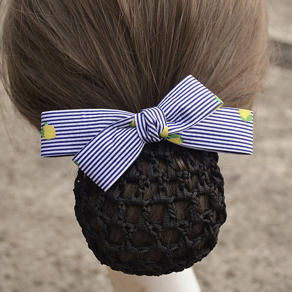 i-Remiel Floral Lace Satin Hair Clip Ribbon Hair Cover Tulle Crochet Bowknot Bow Accesories Hair Accesories Hairpin Lady Women