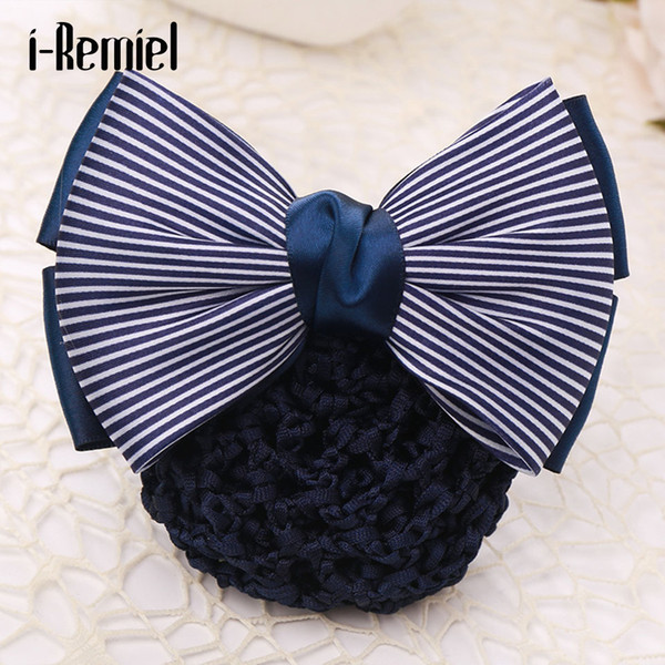 i-Remiel Ribbon Hair Clip Floral Lace Satin Tulle Flower Bow Bun Net Snood Crochet Hair Clips Hair Jewellery Tiara Lady Women