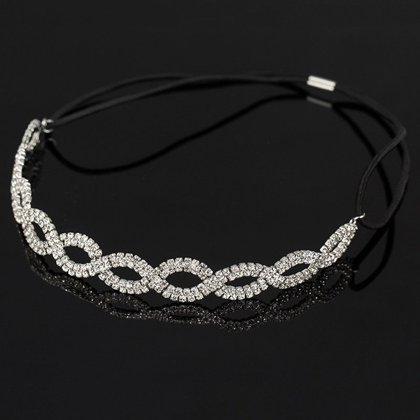 YFJEWE Women Fashion Crystal Head Chain elastic Hair Band Girl Summer Style Hair Accessories Party Wholesale Drop Shipping H040