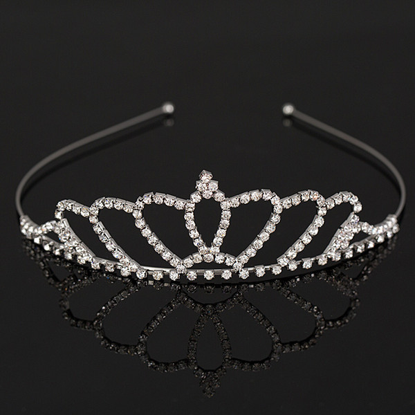 New Fashion Silver Bridal Wedding Tiara Crown Jewelry Crystal Bridal Accessories Headpiece Hair Accessory for women H039