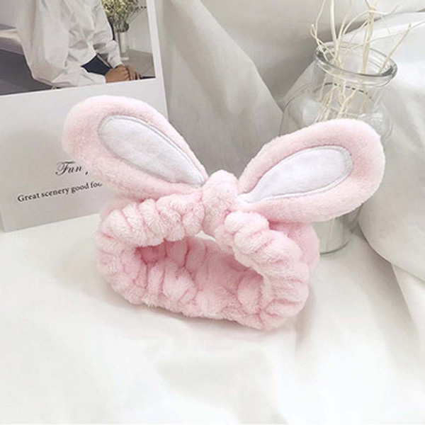 Rabbit ears Hairband Head Band Party Gift Headdress Hair Accessorie Makeup Tools Make Up Wash Face Cosmetic Headband Hair Band