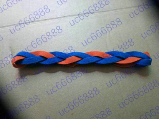 New!!! The girl elastic hair band hairband Braided Mini Headbands Soft Nylon headband Silicone keep the band in place