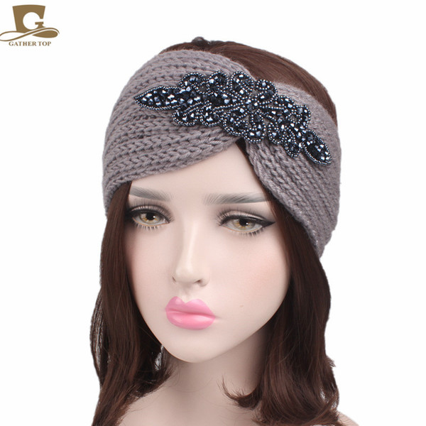 Europea
8000
n and American headbands are popular.Hand-made wool headband warm hair band with beaded flowers