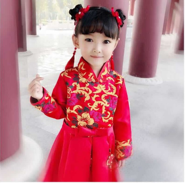 Chinese style festive red simple fabric children's headband