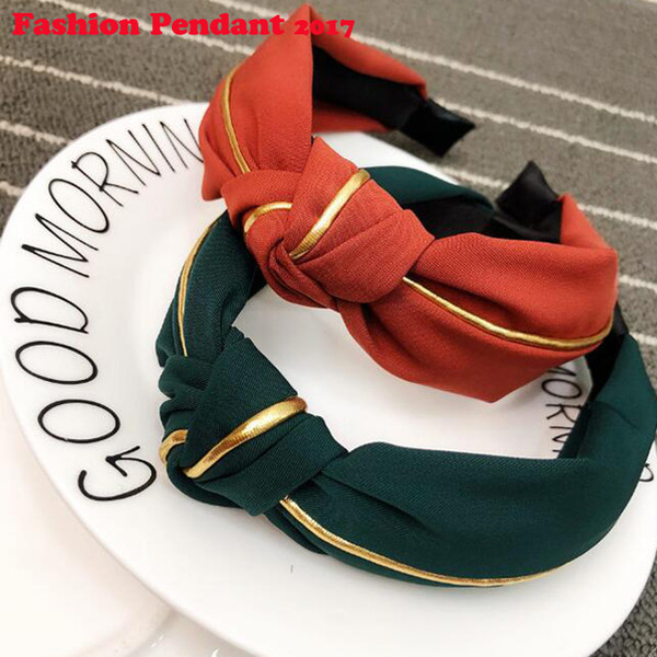 2019 Korea Womens Headband Twist Hairband Bow Knot Cross Tie sweet Headwrap Hair Band Hoop wholesale
