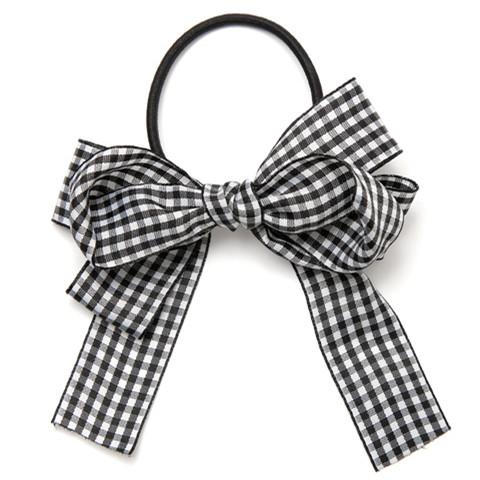 Customize the same soft sister plaid butterfly knot ring on the Japanese bub*les website.