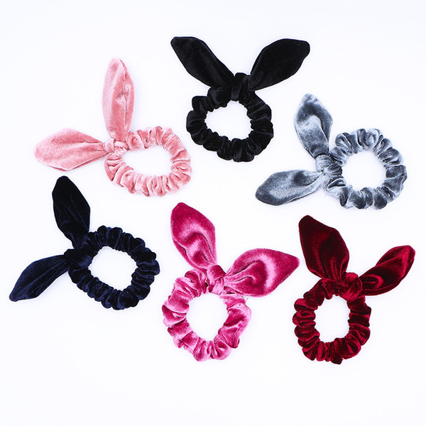 2018 fashion ladies flower hair accessories elastic scrunchy New European and American hair frilled for women