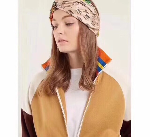 Free Shipping Luxury Brand Women's Scarf Echarpes Foulards Cachecol Designer Elastic Headband Hair Bands for Men and Women Gifts