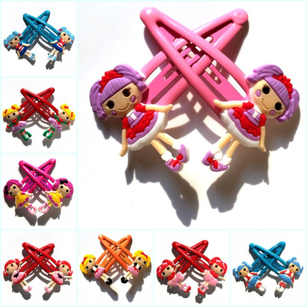 Retail 10pairs+ Lalaloopsy Girl Cartoon Girls Hair Clip Barrettes Headwear Hair Accessories Hairpins Kid Gift Party Favors Hair Jewelry