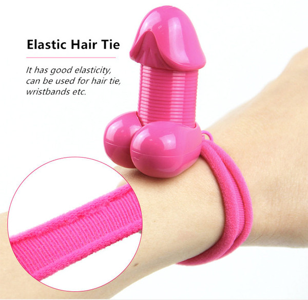 Creative Funny Cock Hair Tie Headwear Wristband with Retail Box for Festival Party Theme Party Webcast Comgirl Gift