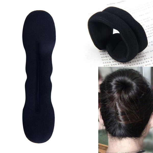 New fashional hot sale Simple fashion hair bands Magic Foam Sponge Hair Plate Donut Bun Maker Former Twist Tool Styling PS0759