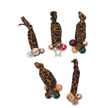 Net Red Leopard Pattern Adult Hair Rings Do Not Hurt Hair Rubber Band Sen Female Tie Hair Rope Horsetail Rope Personalized Headwear