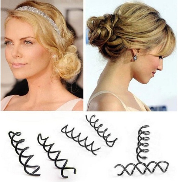 Hot Selling!10Pcs/Set Fashion Womens Spiral Spin Screw Pin Hair Clip Twist Barrette Ladies Girls Hair Accessories