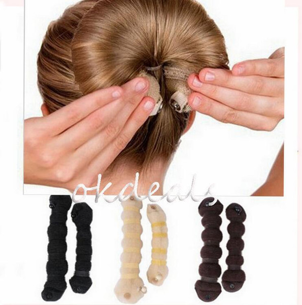 Women Girl Magic Style Hair Styling Tools Buns Braiders Curling Headwear Hair Rope Hair Band Accessories G901