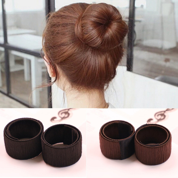 New 1pc Magic Hair Styling Multi Function Donut Pony Tails Holder Girls Hair Accessories French Twist Magic DIY Tool Bun Hair Maker