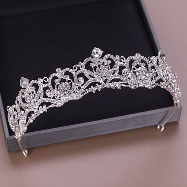 Crystal Rhinestone Bridal Crown Wedding Headpiece Wedding Crown Women's Hair Accessories Tiara Crown Wedding Hair Jewelry