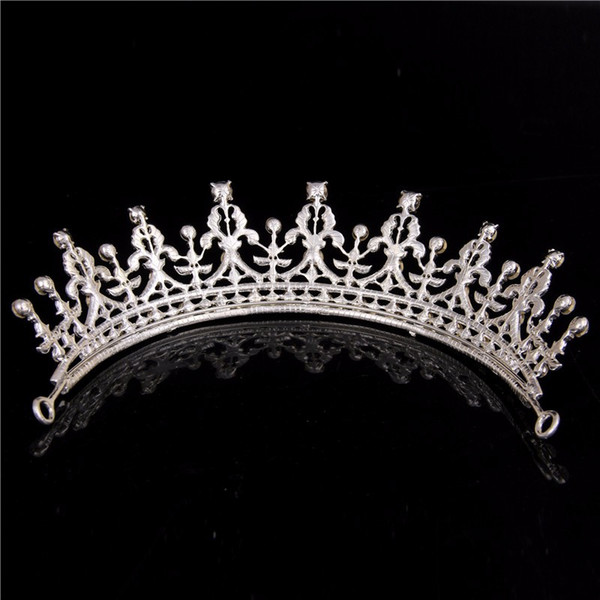 Vintage Gold Tiaras Crystal Crown for Wedding Hair Accessories Rhinestones hairwear Bride Hair Jewelry Women Headdress CY161117