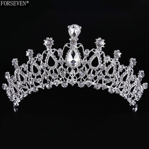 Luxurious Trendy Crystal Women Crowns High-End Wedding Tiaras Bride Trendy Head Hair Jewelry