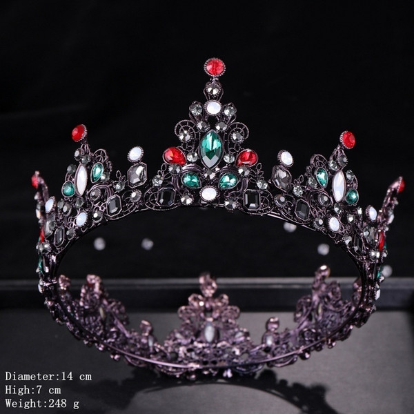 New Luxury Wedding Crown Headband Crystal Rhinestone Bridal Head Ornaments Diadem Bridal Tiaras Women's Accessories