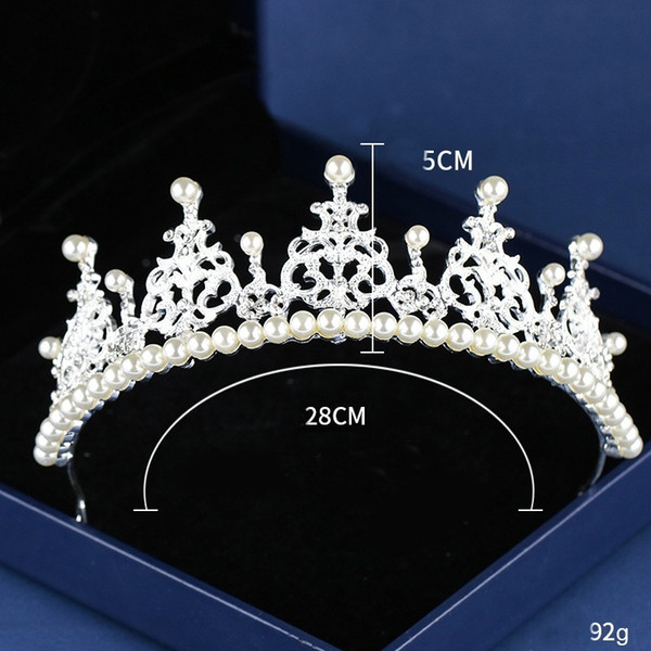 Princess Crystal Crwon Wedding Hair Accessories Bridal Crown Tiaras Headdress Wedding Diadem Head Jewelry