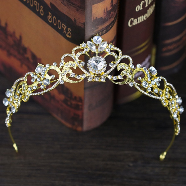 New Silver Rose Gold Crown Crystal Wedding Tiara Bridal Hair Jewelry Hair Accessor
8000
ies Princess Pageant Crowns Gift for Women